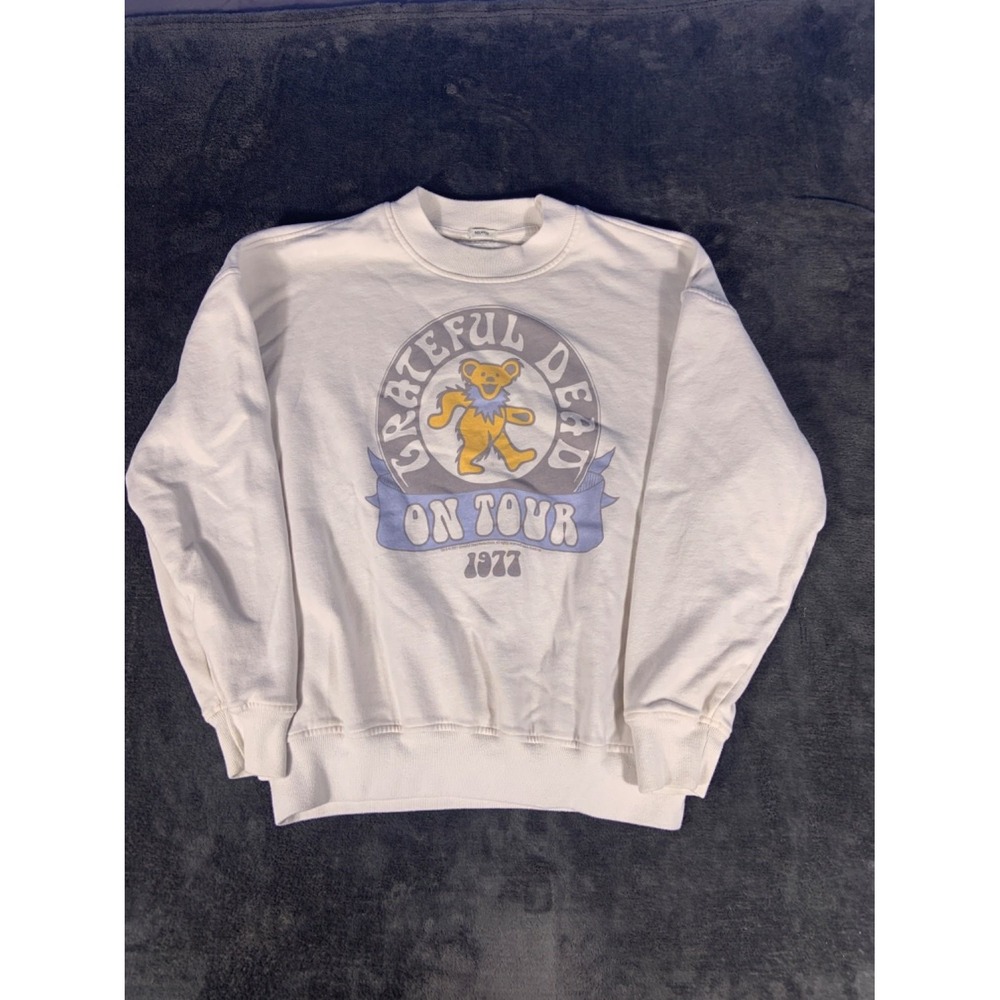 Abercrombie & Fitch Grateful Dead On Tour 1977 Men's Sweatshirt S White